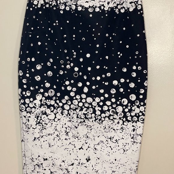 Katie Ermilio Silk Pearl Pencil Skirt - Picture 2 of 11